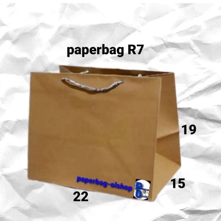 

paperbag R7 coklat (22x15x20)