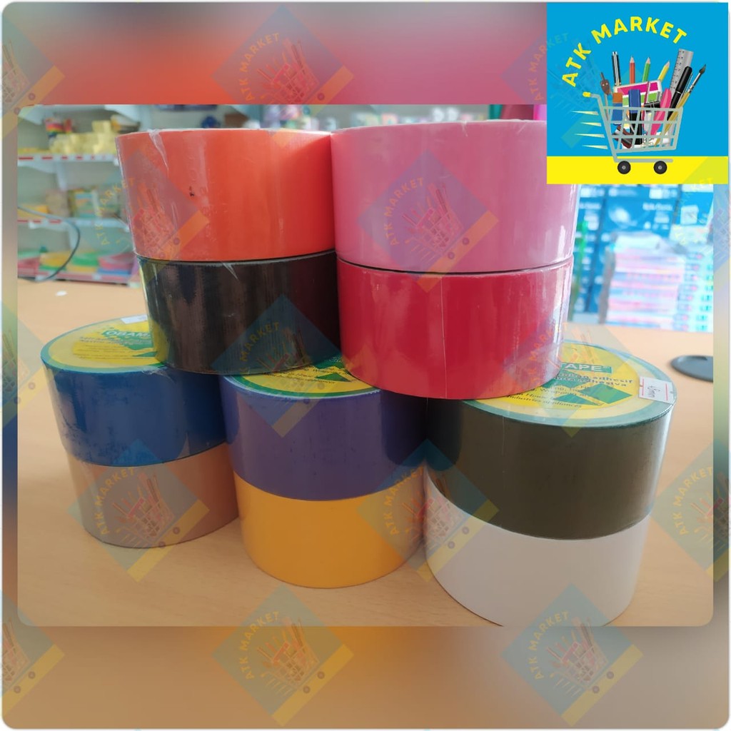 

Lakban Kain Semua Warna 2" Inch x 8M Obama Cloth Tape 48 mm Linen jilid
