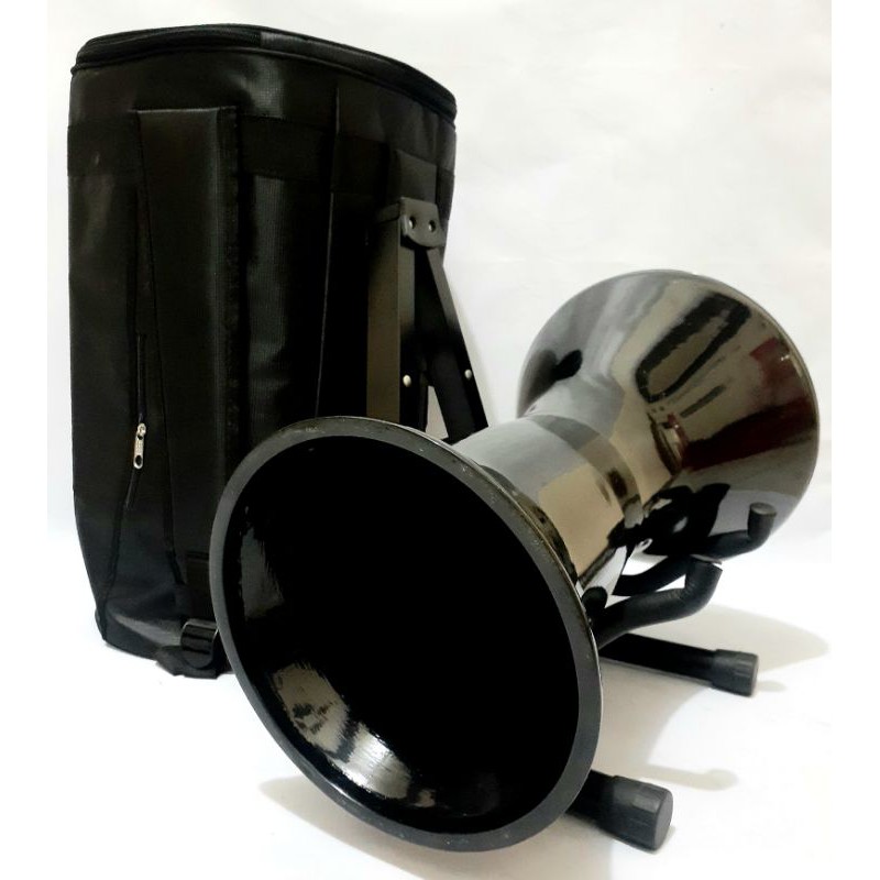 DARBUKA CALTI 8INCH /HITAM GILAP +TAS