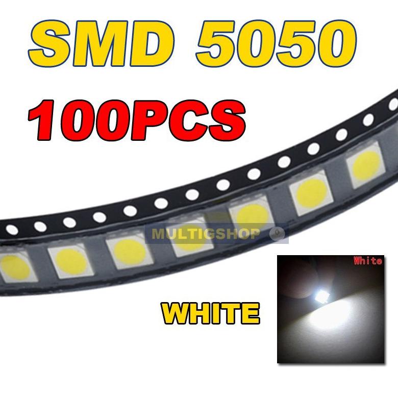 500Pcs Led Smd 5050 Putih