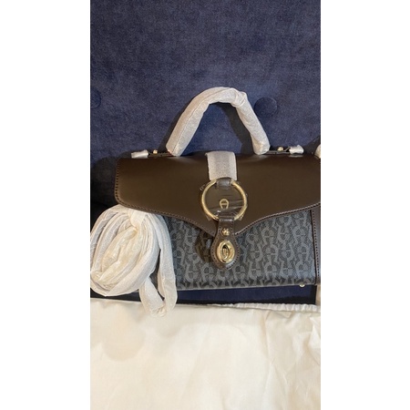 aigner bag AA with top handle n longstrap