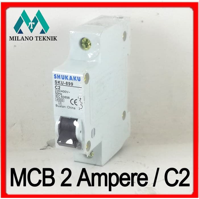 MCB 2A 2 Ampere / C2 1 Phase