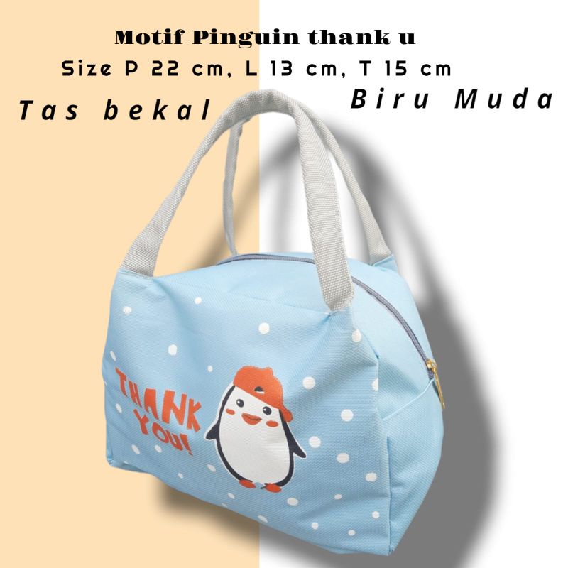 TAS BEKAL MAKANAN  LUNCH BAG VERSI LOKAL An BAHAN D 600