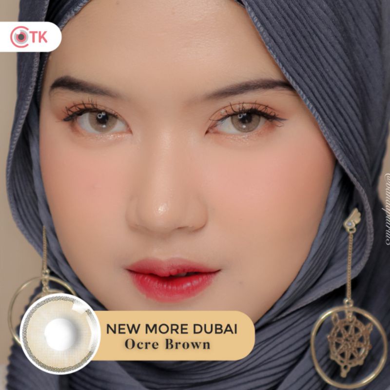 Softlens NEW MORE DUBAI 14.5 MM OCRE BROWN MINUS -0.50 S.D -10.00 by CTK