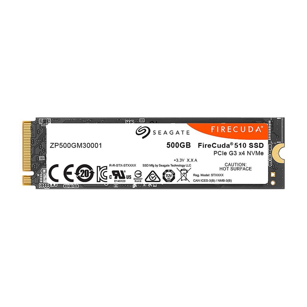 SEAGATE Firecuda SSD 510 500GB M.2 NVMe 1.3 SSD PCIe Gen3