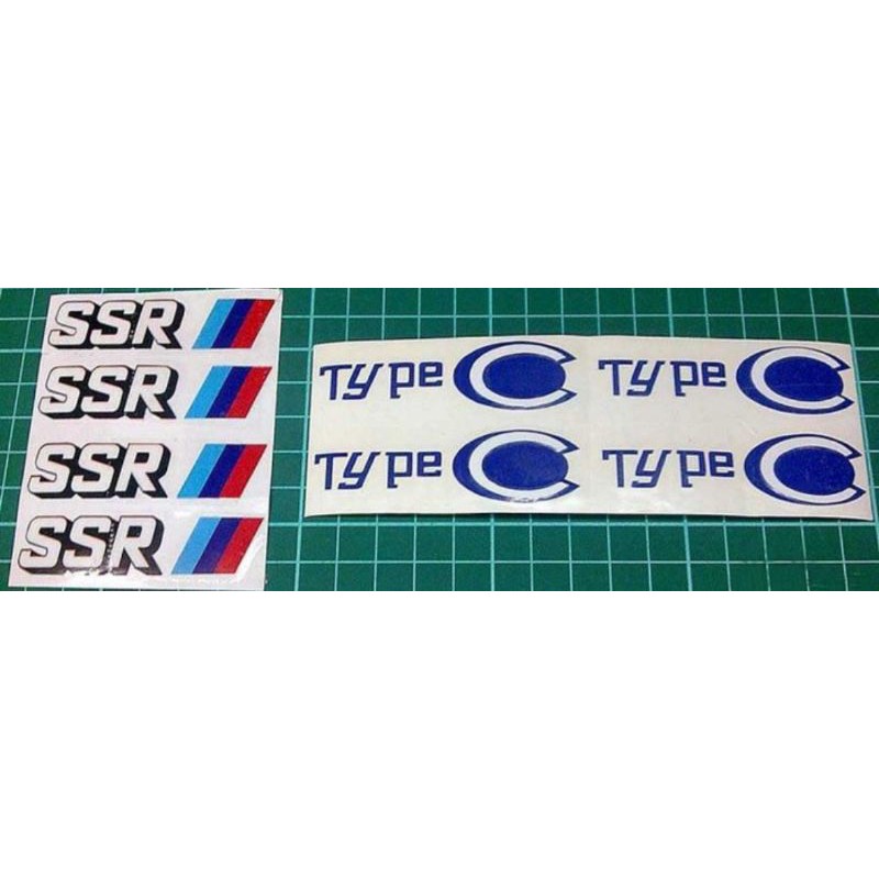 Sticker "SSR Type C" Velg RIM 15 16 17 18 19