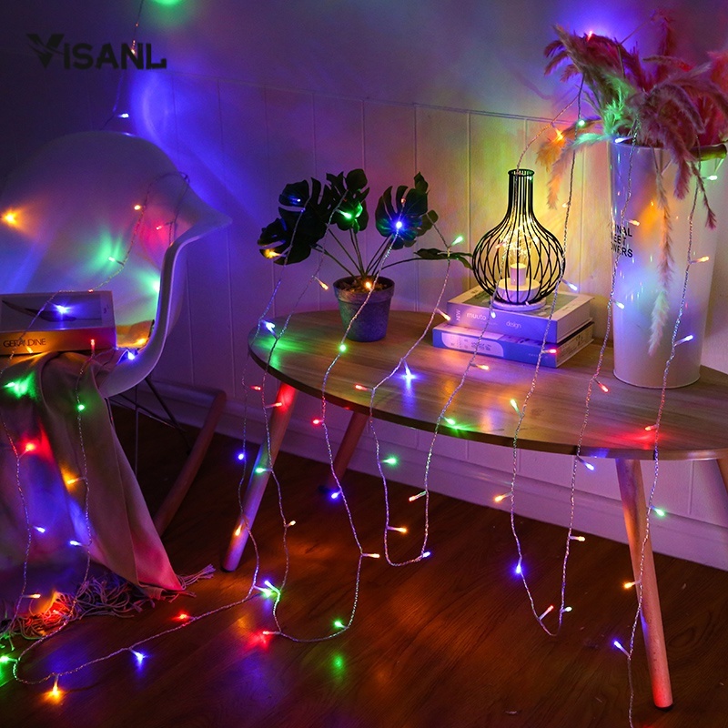 Lampu LED Kedip 3m Kawat String Lamp Kawat Tembaga Starry / Indoor Outdoor Waterproof String Lights