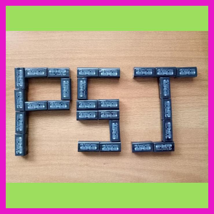 

PENGHAPUS PENSIL FABER CASTELL ERASER DUST FREE 7294 HITAM ECER!!