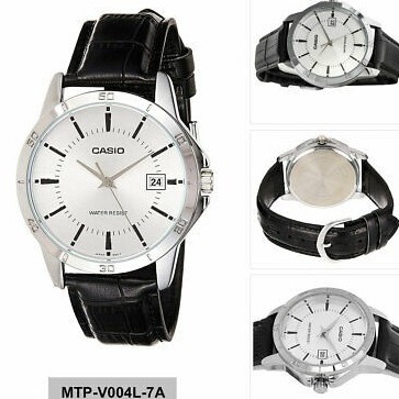 Casio Original MTP-V004L-1A / 7A Jam Tangan Pria - Kulit - Analog