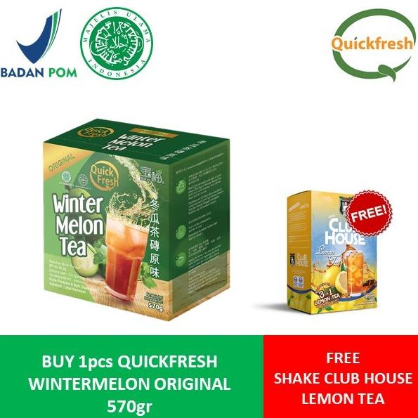 

[ COD ] [FREE LEMON TEA] Quick Fresh Winter Melon Tea Original 570gr BERGARANSI Kode 690