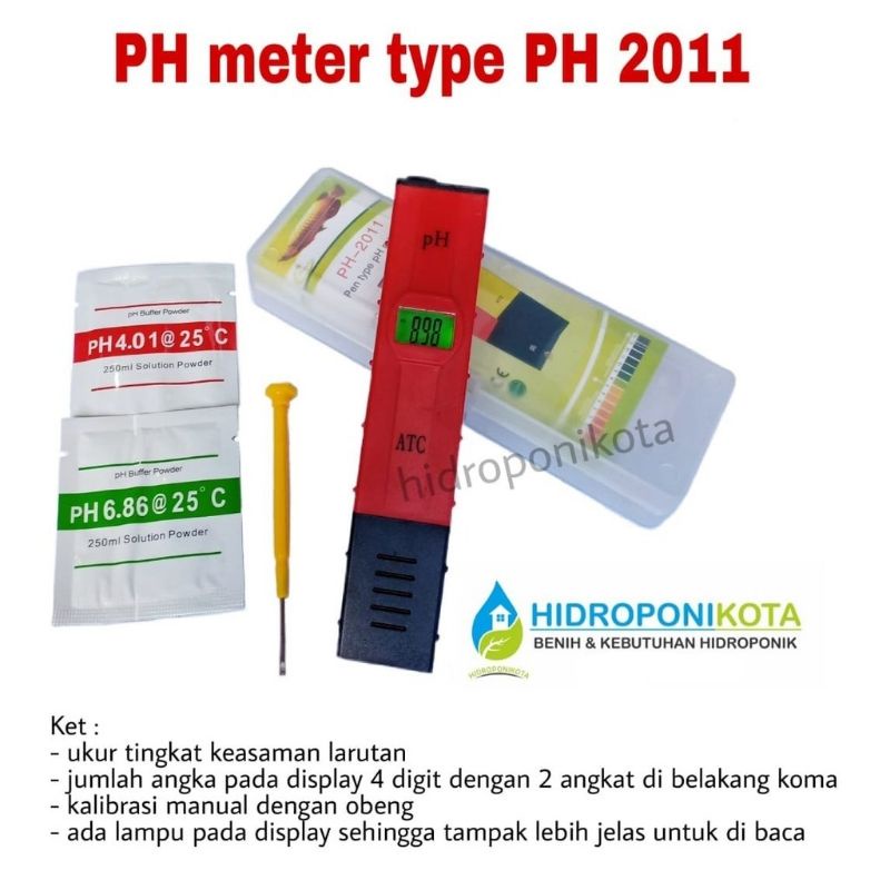 PH METER tipe 2011 - ph meter hidroponik - alat ukur hidroponik