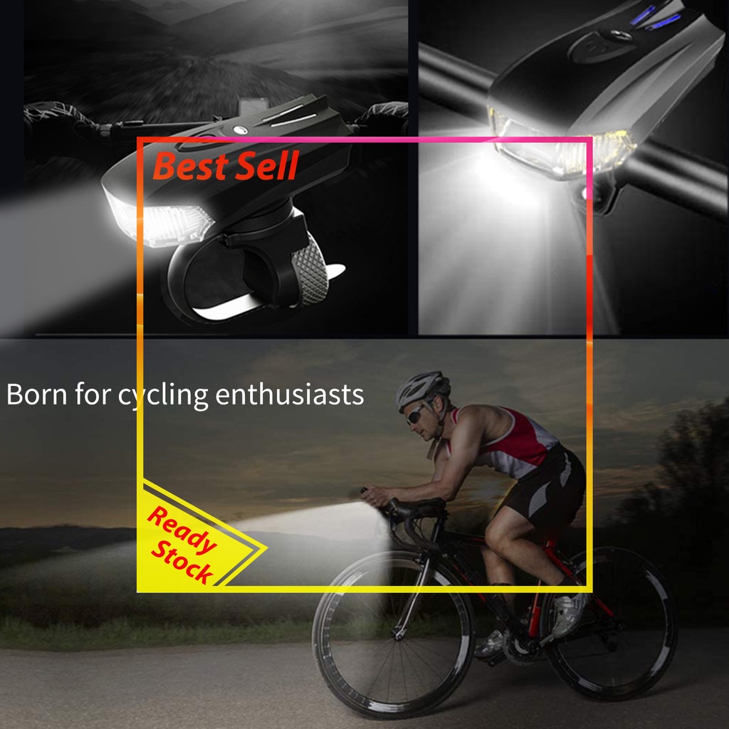 Bicycle Headlight Bike 22mm-35mm Handlebar Front Light for Night Riding