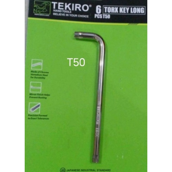 TEKIRO KUNCI L BINTANG T50 SATUAN UNTUK BUKA BAUT KALIPER CAKRAM MOTOR YAMAHA TEKIRO ORIGINAL SATUAN