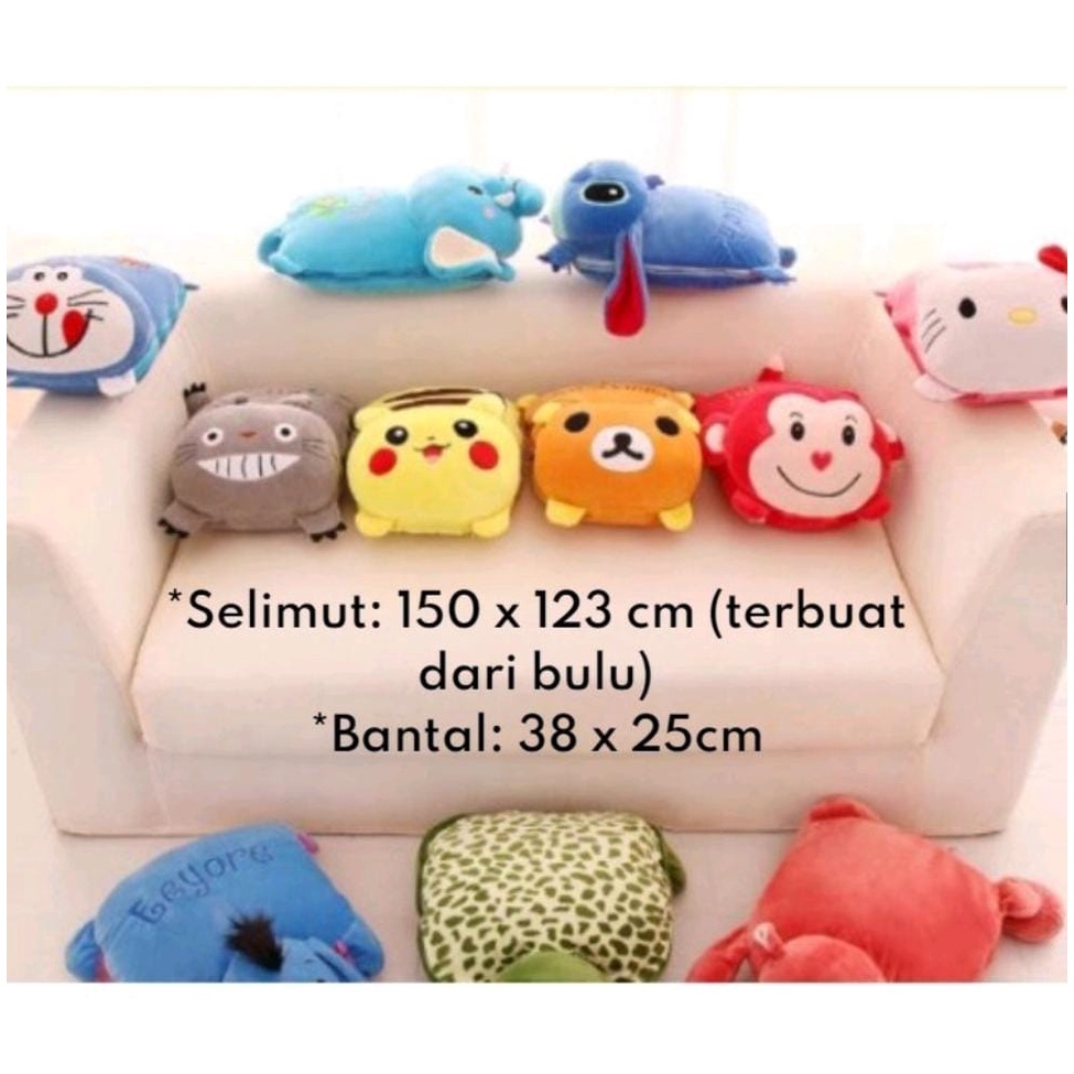 Balmut Karakter Selimut Bantal Anak Lembut Import