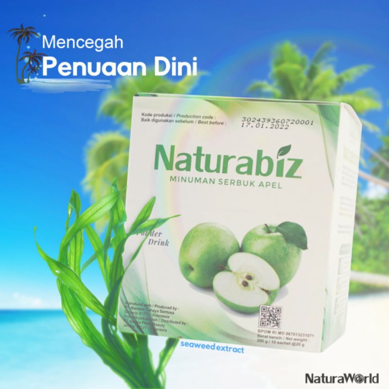 

MINUMAN SERBUK RASA APEL , ECER PER SACHET (NATURA BIZ ORIGINAL)