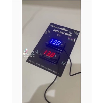 voltmeter aki pengukur  Amper Aki Digital 12volt aki motor universal