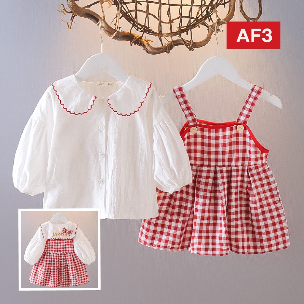 LAPAGO - Dress Gaun Anak Bayi Perempuan Import Motif Elegan Cantik 2021 usia 6 bulan - 3 Thn Type AF