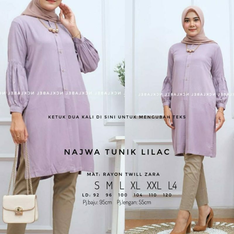 Najwa tunik, Rayon twill zara by NCK Label
