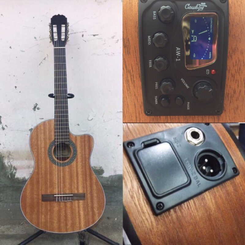 Preamp gitar tuner / Equalizer / spul Gitar original cowboy aw-1