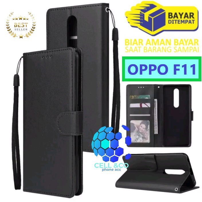 Flip cover OPPO F11 Flip case buka tutup kesing hp casing flip case leather wallet