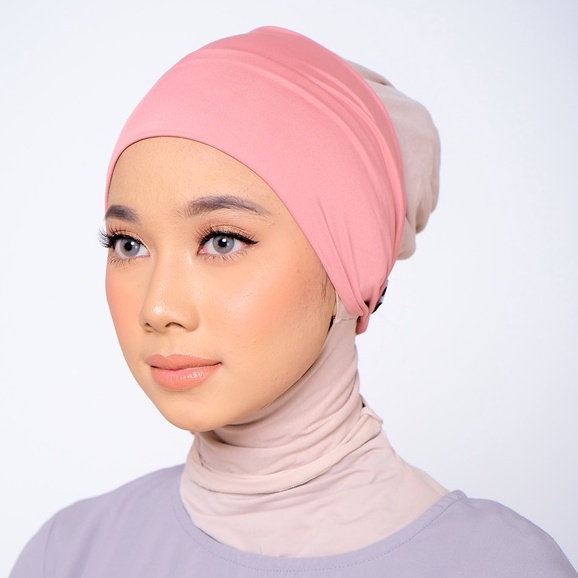 ZM Zaskia Mecca - Chia Dusty Pink Bandana Ciput