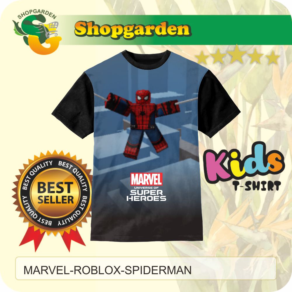 Kaos Anak Game Kaos 3D Marvel Roblox Spiderman | SHOPGARDEN