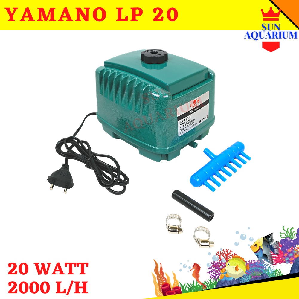 Pompa Udara Aerator Yamano LP 20 Pompa Gelembung Udara Aquarium Yamano AP 20