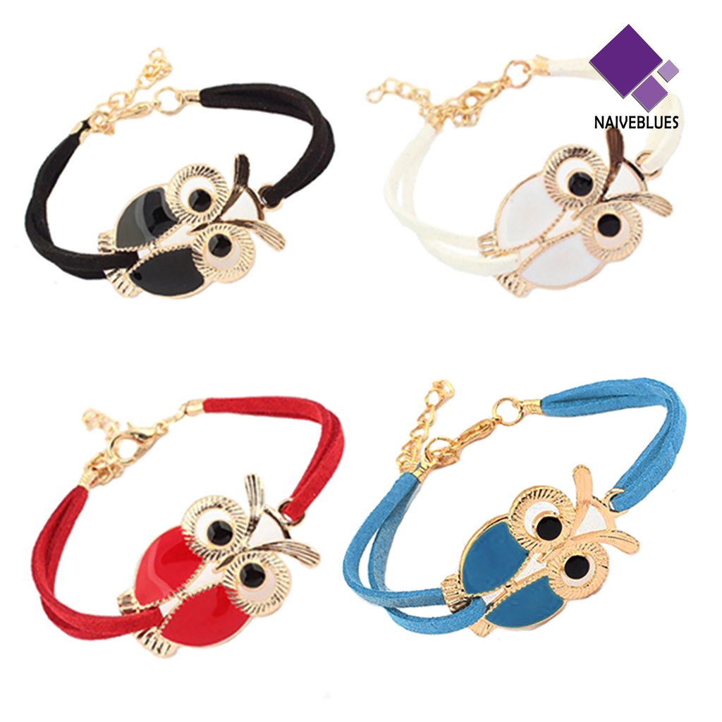 Gelang Model Dua Lapis Bahan Alloy Gaya Retro Untuk Wanita