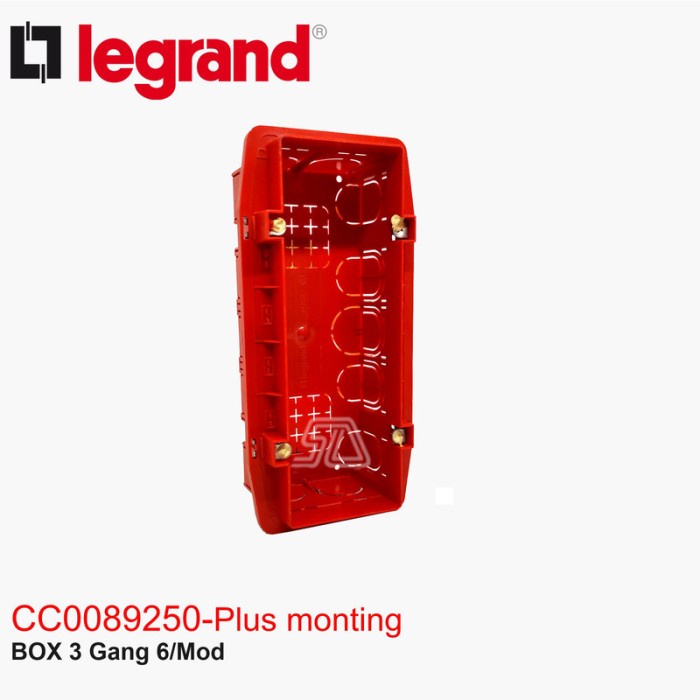 LEGRAND FLUSH MOUNTING BOX 3 GANG /6 MOD