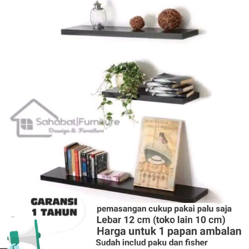 COD Promo Rak dinding papan ambalan bergaransi 1 tahun