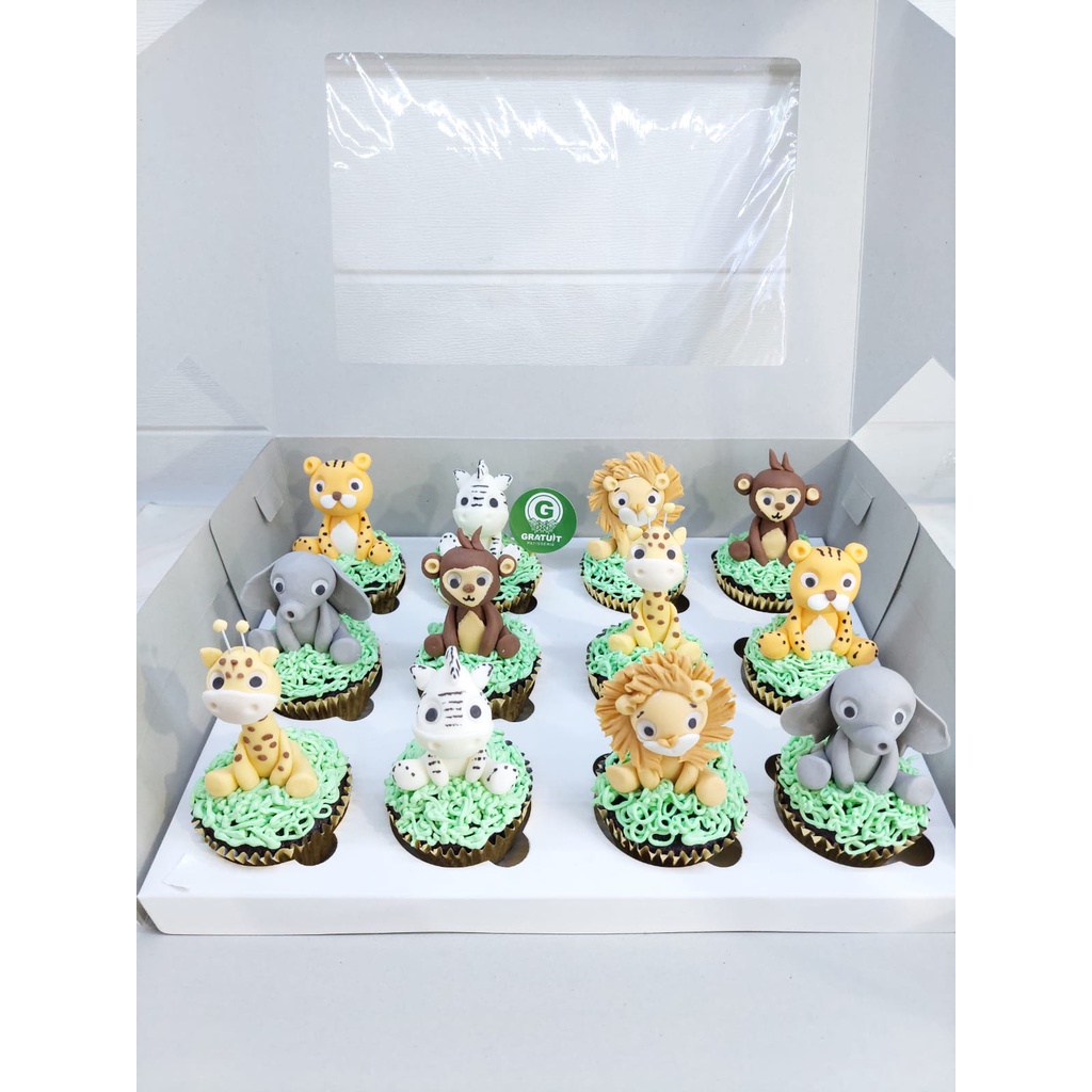 

cupcake animal ( harga per pcs ) / CUPCAKE ULANG TAHUN