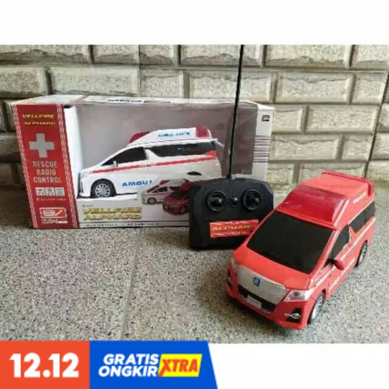 SUPER PROMO RC MOBIL AMBULANCE ALPHARD VELLFIRE MAINAN DAN KOLEKSI ANAK TERMURAH