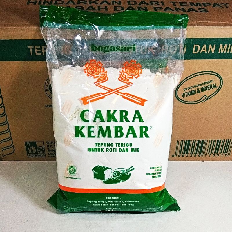 

Cakra Kembar Tepung Terigu Protein Tinggi 1Kg