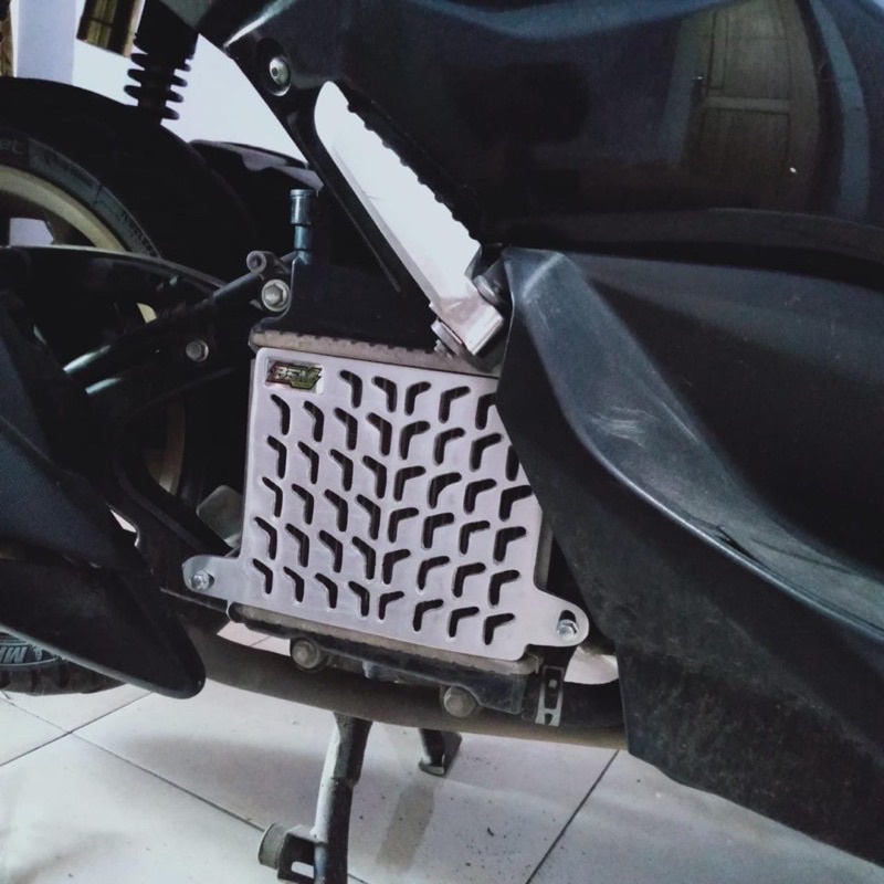 NEW COVER TUTUP RADIATOR BSM RACING NMAX AEROX LEXI COVER RADIATOR CNC BSM RACING LOGO TIMBUL MURAH