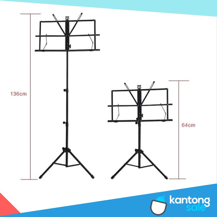 Music Stand Stand Book Dudukan Buku Musik Alat Musik Aksesoris Musik