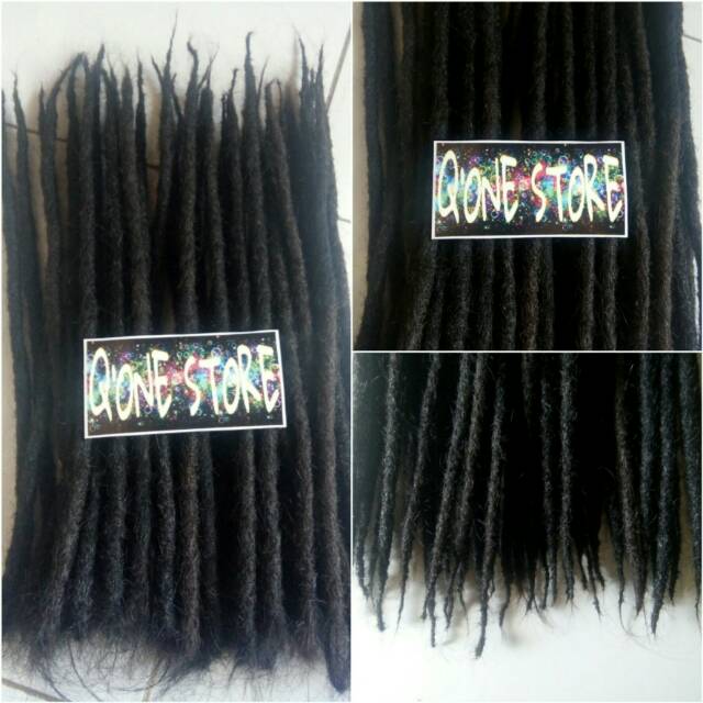 Rambut gimbal asli panjang 30cm ujung runcing