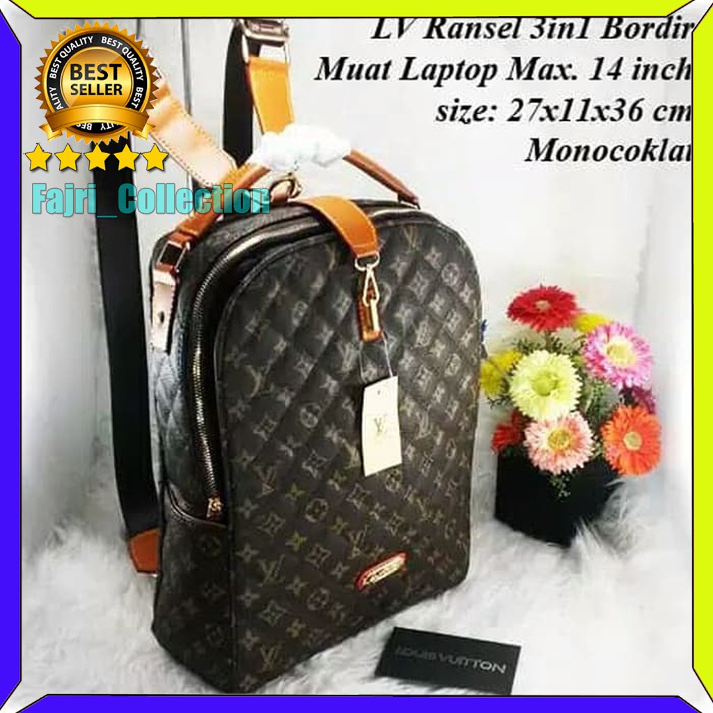 TAS RANSEL LV LOUIS VUITTON ORIGINAL BRANDED IMPORT SELEMPANG SLEMPANG SLING BAG CEWEK BATAM MURAH