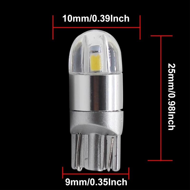 Lampu LED Mobil Headlight LED T10 W5W 2PCS WHITE SMD 3030
