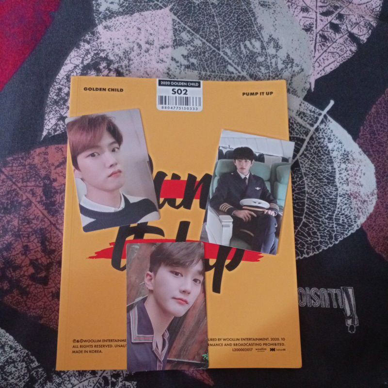 Photocard album golden child pump it up makestar
