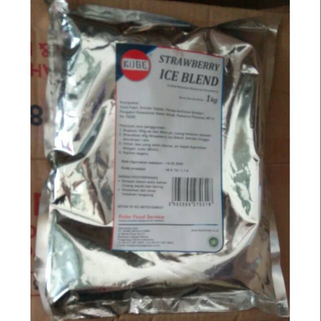 

Minuman Bubuk Strawberry Ice Blend KOBE 1kg MILKSHAKE STRAWBERRY