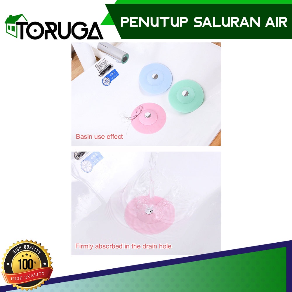 Penutup Lubang Wastafel Penyumbat Saluran Air Sink Fleksibel Silikon Drain Stopper