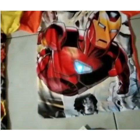 Kaos Anak laki-laki Oshkosh led Motif superhero fullprint size 2, 4, 6, 8, 10