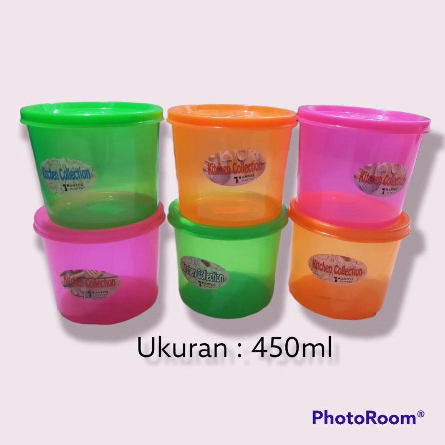 Toples Mini Plastik 450mL / Toples Sambal / sealware