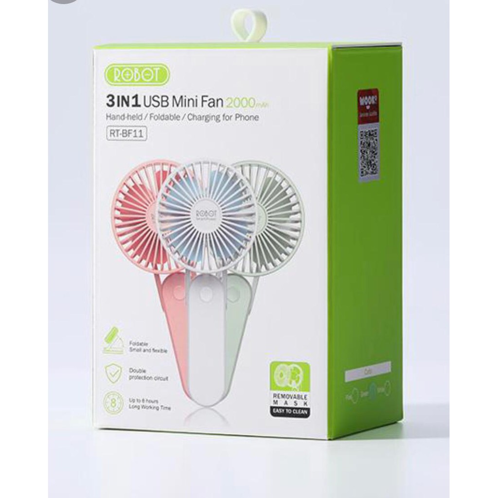 Kipas ROBOT RT-BF11 bisa sebagai power bank
