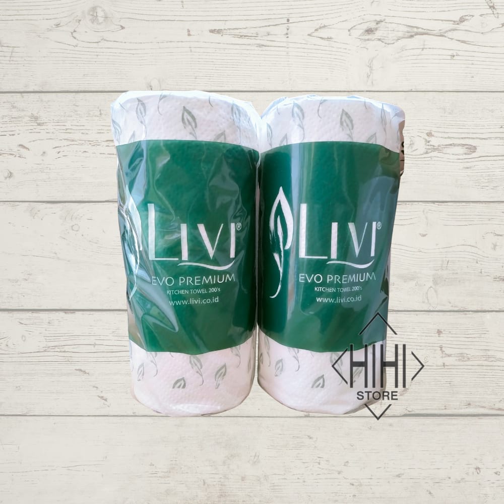 TISSUE LIVI EVO KITCHEN ROLL TOWEL 200 SHEETS