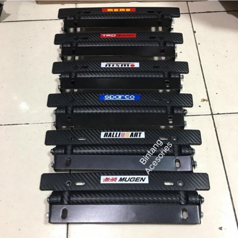 Dudukan Plat Nomor Mobil BRIO JDM CARBON Hitam