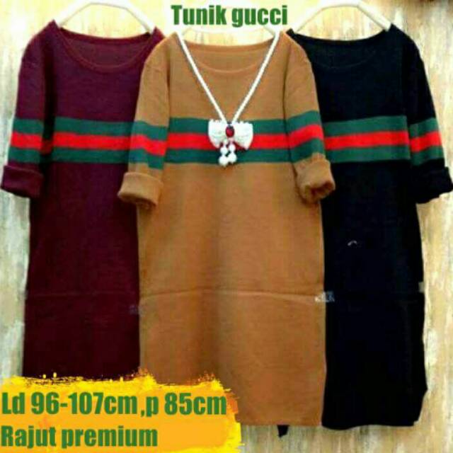 Tunik rajut gucci murah