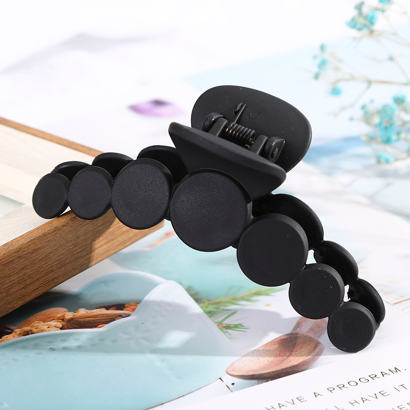 Fashion Ins Circle Claw Clips Simple Hair Clamps Solid Color Hair Clip Women Hair Accessories