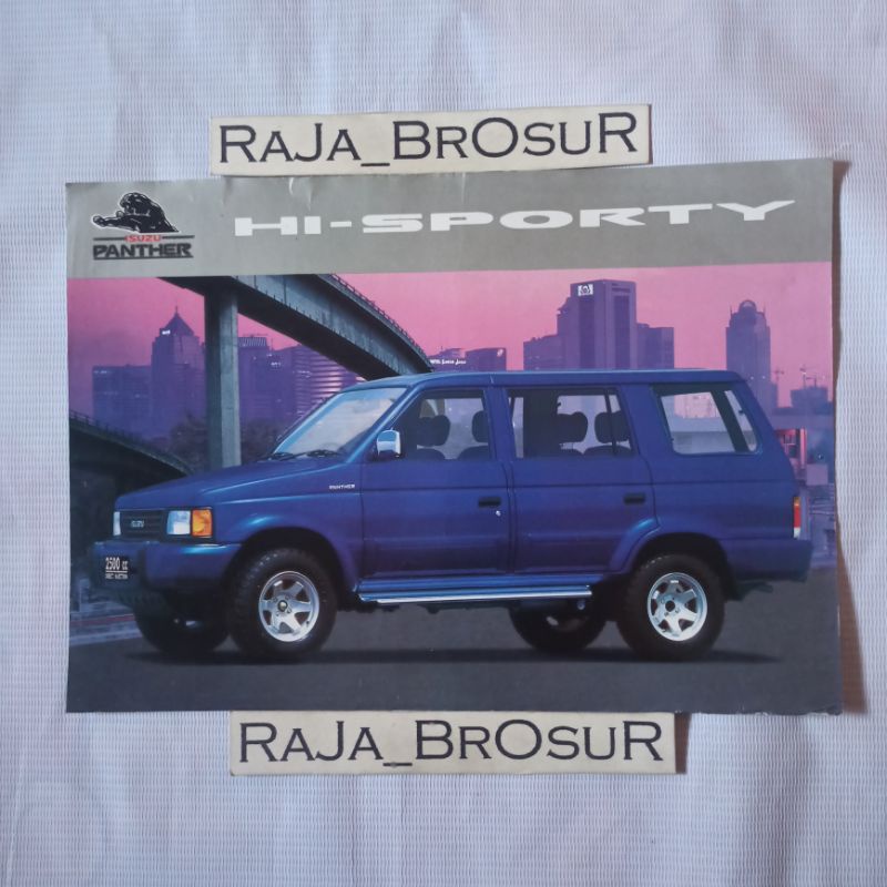Poster brosur jadul lawas Isuzu Panther Hi-Sporty Hi Sporty