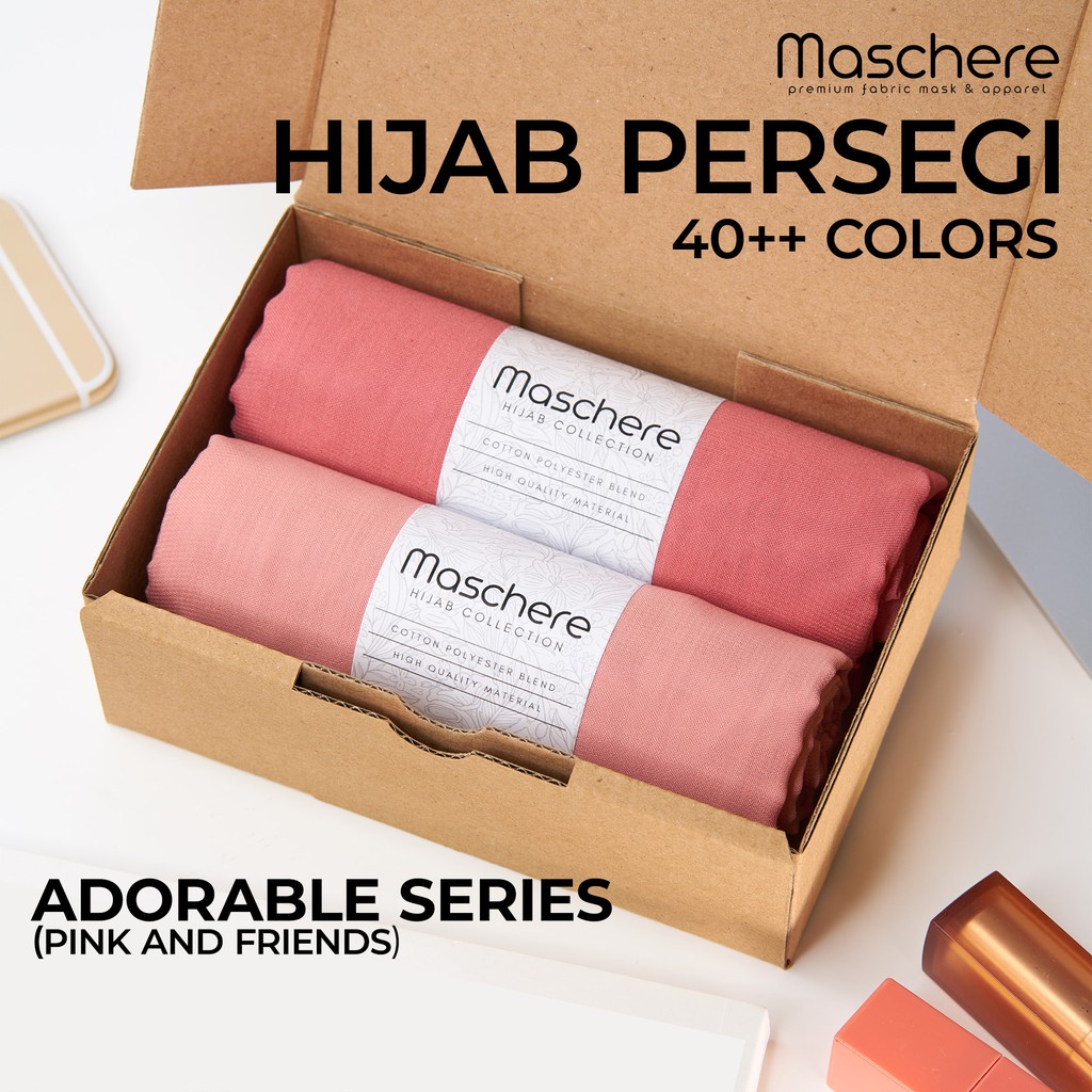 Maschere Premium Hijab Segiempat - Double Hycount